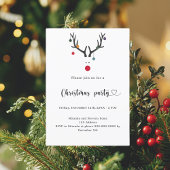 クリスマスパーティーモダントナおもしろいーナー 招待状