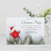 クリスマスパーティーモダンフェスティバル企業の休日 招待状 (スタンド正面)