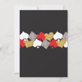 クリスマスパーティーラスベガスカジノカードズ招待状 招待状 (裏面)