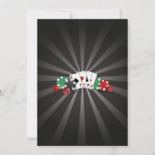 クリスマスパーティーラスベガスカジノサイコロズホリデーズ 招待状 (裏面)