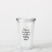 クリスマスパーティーラブ笑い応援 アクリルタンブラー (裏面)