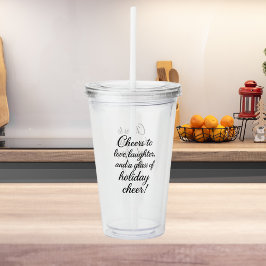 クリスマスパーティーラブ笑い応援 アクリルタンブラー
