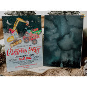 クリスマスパーティーレッドトラックギフト建築誕生日 招待状