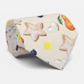 クリスマスパーティーレモンpear水彩 ネクタイ (ロール)
