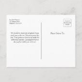 クリスマスパーティーヴィンテージトラックホリデー招待状 ポストカード (裏面)