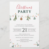 クリスマスパーティー事業所有者招待状 便箋 (正面)