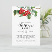 クリスマスパーティー冬植物学招待状 招待状 (スタンド正面)