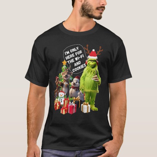 クリスマスパーティー動物 Tシャツ (正面)