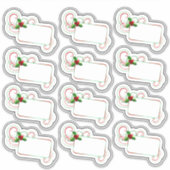 クリスマスパーティー名タグ シール (正面)