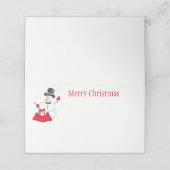 クリスマスパーティー名座席表 プレイスカード (外部開封)