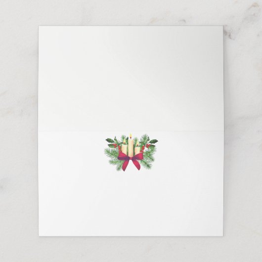 クリスマスパーティー名座席表 プレイスカード (外部開封)