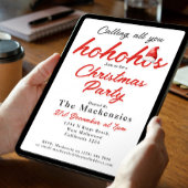 クリスマスパーティー呼び出しAll You Ho Hos 招待状