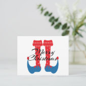 クリスマスパーティー小妖精や小人足半月 ポストカード (スタンド正面)