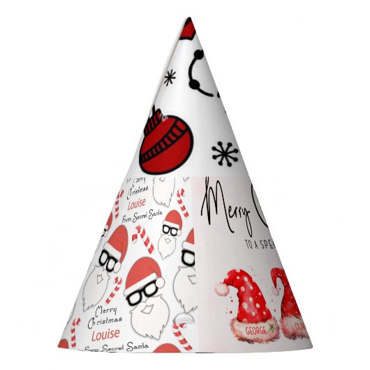 クリスマスパーティー帽子 パーティーハット (左)