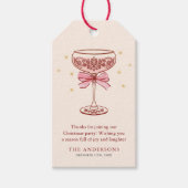 クリスマスパーティー感謝タグ ギフトタグ (正面)