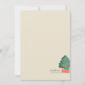 クリスマスパーティー手描き招待状 招待状 (裏面)