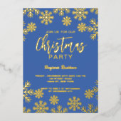 クリスマスパーティー招待状5" x 7"フォイル招待状 箔招待状 (正面)