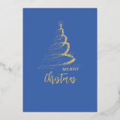 クリスマスパーティー招待状5" x 7"フォイル招待状 箔招待状 (裏面)