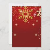 クリスマスパーティー招待状-文字はカスタマイズ 招待状 (裏面)