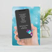 クリスマスパーティー文字メッセージ 招待状 (スタンド正面)