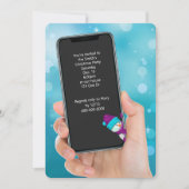 クリスマスパーティー文字メッセージ 招待状 (正面)