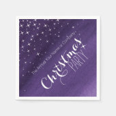 クリスマスパーティー星空の夜のカスタムナプキン スタンダードカクテルナプキン (正面)