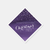 クリスマスパーティー星空の夜のカスタムナプキン スタンダードカクテルナプキン (角)