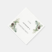 クリスマスパーティー松コーン スタンダードカクテルナプキン (角)