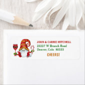 クリスマスパーティー格言応援差出人住所ラベル ラベル (インサイチュ)