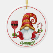 クリスマスパーティー格言応援 セラミックオーナメント (正面)