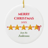 クリスマスパーティー格言応援 セラミックオーナメント (裏面)