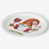 クリスマスパーティー格言応援 ペーパープレート (アングル)