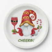 クリスマスパーティー格言応援 ペーパープレート (正面)