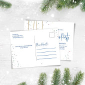 クリスマスパーティー水カラーシンプルオーナメント シーズンポストカード