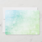 クリスマスパーティー水カラー深紅色招待状 案内状 (裏面)