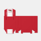 クリスマスパーティー水色ヴィンテージレッドトラックの好意 フェイバーボックス (折り畳みなし)