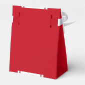 クリスマスパーティー水色ヴィンテージレッドトラックの好意 フェイバーボックス (裏面サイド)