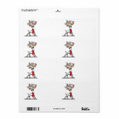 クリスマスパーティー灯 ラベル (フルシート)