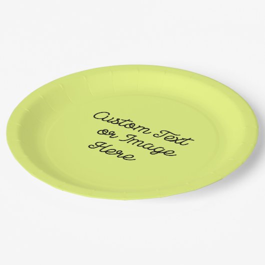 クリスマスパーティー用品；独自のを作成カスタム ペーパープレート (アングル)