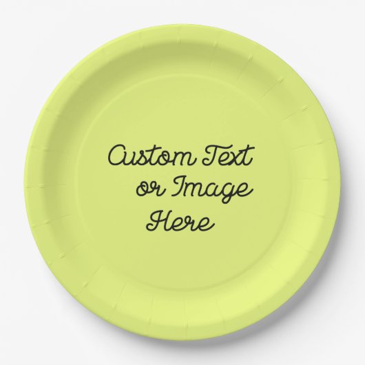 クリスマスパーティー用品；独自のを作成カスタム ペーパープレート (正面)