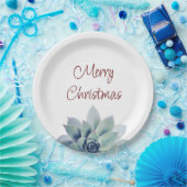 クリスマスパーティー砂漠植物多肉質 ペーパープレート (パーティー)