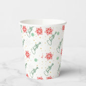 クリスマスパーティー紙カップ 紙コップ (左)