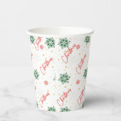 クリスマスパーティー紙カップ 紙コップ (左)