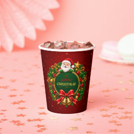 クリスマスパーティー紙コップ 編集可能 紙コップ