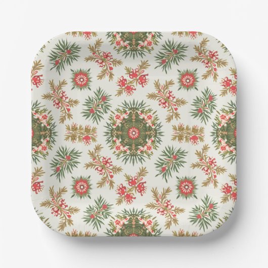 クリスマスパーティー紙プレート ペーパープレート (正面)