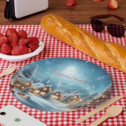 クリスマスパーティー紙プレート ペーパープレート (ピクニック)