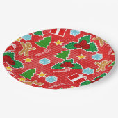 クリスマスパーティー紙プレート ペーパープレート (アングル)