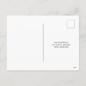 クリスマスパーティー素朴バッファローサンタセーブ シーズンポストカード (裏面)