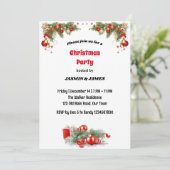 クリスマスパーティー赤い緑の玉石投資 招待状 (スタンド正面)