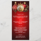 クリスマスパーティー赤金ゴールドのボーブルディナーメニュー メニュー (正面)